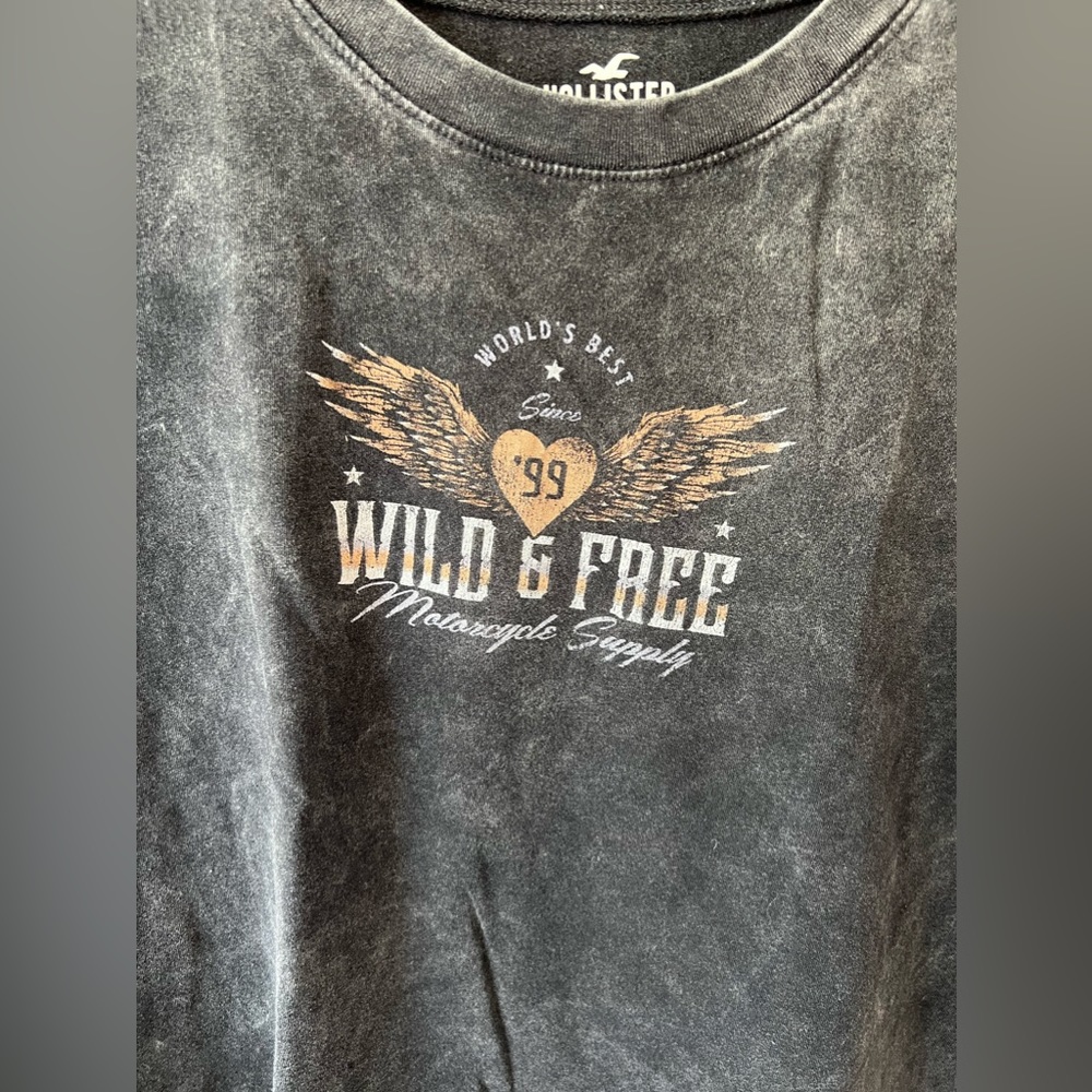 Hollister Women’s Marble Wild & Free T Shirt Size S - Picture 4 of 11